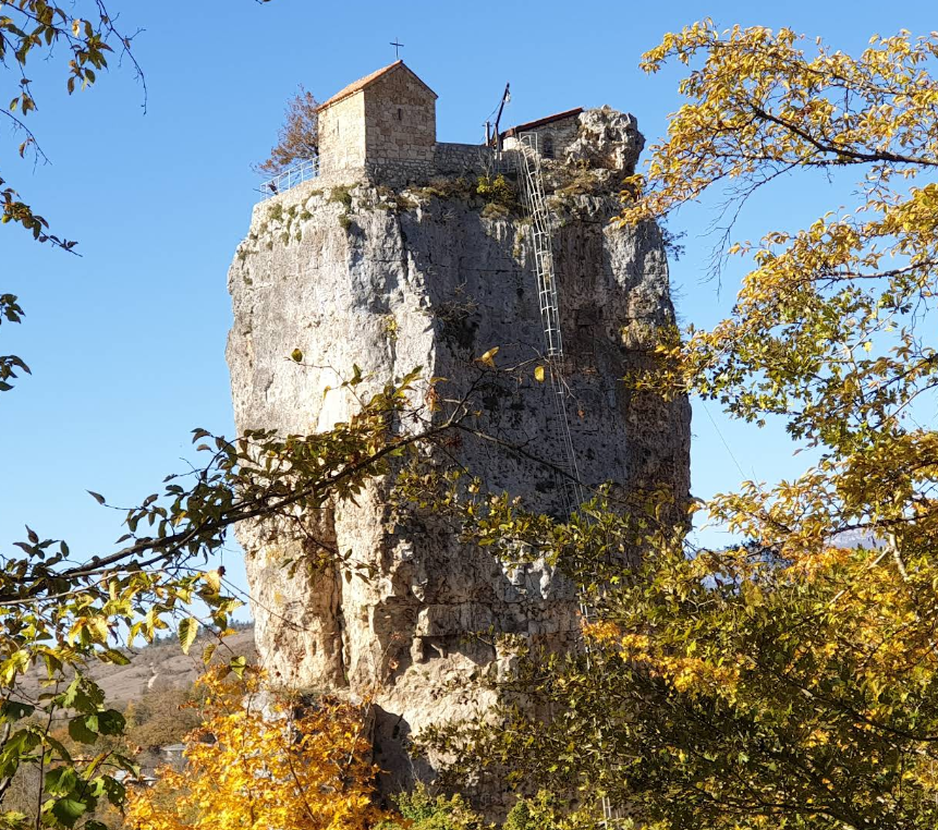 Chiatura & Katskhi Pillar & Mgvimevi Monastery